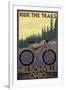 Nelsonville, Ohio - Ride the Trails-Lantern Press-Framed Art Print