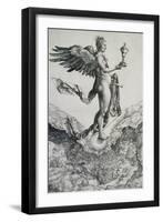 Nemesis (Das große Glück). Um 1501-Albrecht Durer-Framed Giclee Print