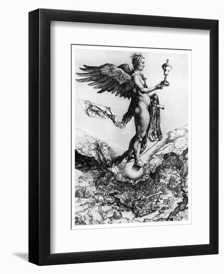 Nemesis or Good Fortune, C1502-Albrecht Durer-Framed Premium Giclee Print