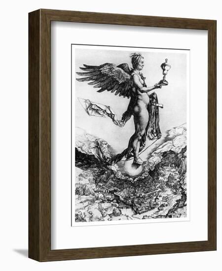 Nemesis or Good Fortune, C1502-Albrecht Durer-Framed Giclee Print