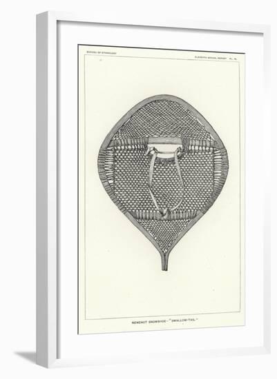 Nenenot Snowshoe - 'Swallow-Tail'-null-Framed Giclee Print