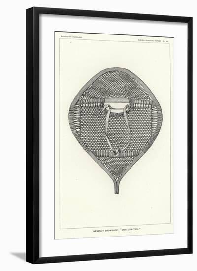 Nenenot Snowshoe - 'Swallow-Tail'-null-Framed Giclee Print