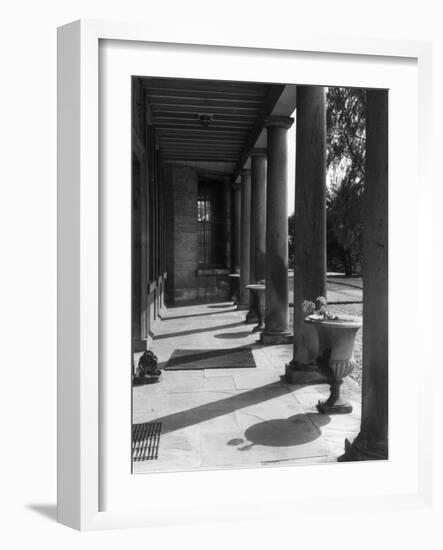 Neo Classical Colonnade-null-Framed Photographic Print