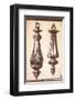 Neo Classical Door Knockers-Rene Stein-Framed Art Print