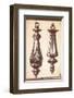 Neo Classical Door Knockers-Rene Stein-Framed Art Print