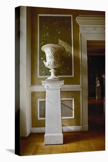 Neo-Classical Vase in the Sala Terrena of the Schinkel Pavillion-Karl Friedrich Schinkel-Stretched Canvas