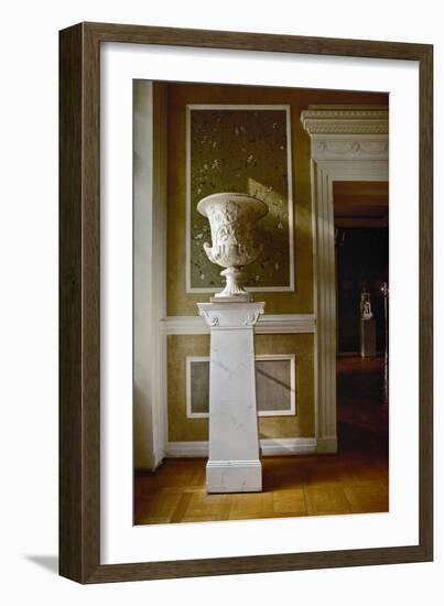 Neo-Classical Vase in the Sala Terrena of the Schinkel Pavillion-Karl Friedrich Schinkel-Framed Giclee Print