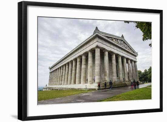 Neo-Classical Walhalla Hall of Fame on the Danube. Bavaria, Germany-Michael Runkel-Framed Photographic Print