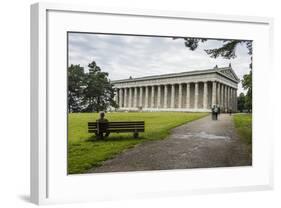 Neo-Classical Walhalla Hall of Fame on the Danube. Bavaria, Germany-Michael Runkel-Framed Photographic Print