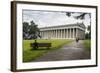 Neo-Classical Walhalla Hall of Fame on the Danube. Bavaria, Germany-Michael Runkel-Framed Photographic Print