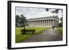 Neo-Classical Walhalla Hall of Fame on the Danube. Bavaria, Germany-Michael Runkel-Framed Photographic Print