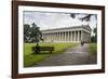 Neo-Classical Walhalla Hall of Fame on the Danube. Bavaria, Germany-Michael Runkel-Framed Photographic Print