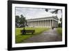 Neo-Classical Walhalla Hall of Fame on the Danube. Bavaria, Germany-Michael Runkel-Framed Photographic Print