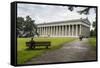 Neo-Classical Walhalla Hall of Fame on the Danube. Bavaria, Germany-Michael Runkel-Framed Stretched Canvas