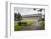 Neo-Classical Walhalla Hall of Fame on the Danube. Bavaria, Germany-Michael Runkel-Framed Photographic Print