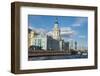 Neoclassical Buildings at the Spit of Vasilievsky Island Seen from the Neva-Michael-Framed Photographic Print