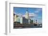 Neoclassical Buildings at the Spit of Vasilievsky Island Seen from the Neva-Michael-Framed Photographic Print