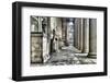 Neoclassical columns and colonnade at the front of St George's Hall, Liverpool, Merseyside, England-Panoramic Images-Framed Photographic Print