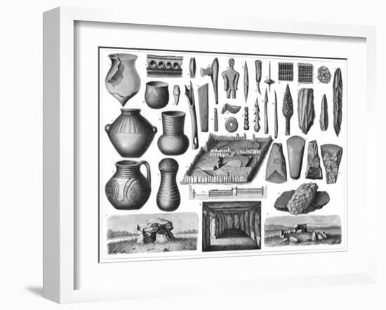 Neolithic Antiquities, 1901-null-Framed Giclee Print