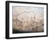 Neolithic cave-painting of mammoth and ibexes. Artist: Unknown-Unknown-Framed Giclee Print