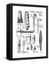 Neolithic Implements of Stone, Flint and Horn, C1890-null-Framed Stretched Canvas