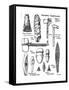 Neolithic Implements of Stone, Flint and Horn, C1890-null-Framed Stretched Canvas