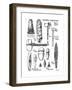 Neolithic Implements of Stone, Flint and Horn, C1890-null-Framed Giclee Print