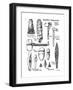 Neolithic Implements of Stone, Flint and Horn, C1890-null-Framed Giclee Print