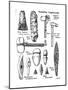 Neolithic Implements of Stone, Flint and Horn, C1890-null-Mounted Giclee Print