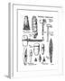 Neolithic Implements of Stone, Flint and Horn, C1890-null-Framed Giclee Print