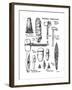 Neolithic Implements of Stone, Flint and Horn, C1890-null-Framed Giclee Print