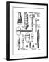 Neolithic Implements of Stone, Flint and Horn, C1890-null-Framed Giclee Print