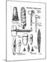 Neolithic Implements of Stone, Flint and Horn, C1890-null-Mounted Giclee Print