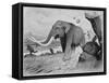 Neolithic Mammoth Hunt-Cecil Aldin-Framed Stretched Canvas