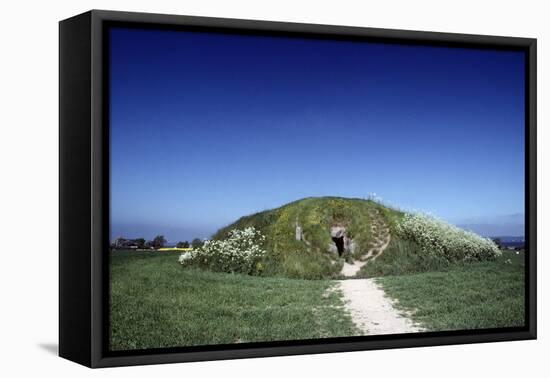 Neolithic Tomb of Kong Asgers Hoj, Island of Mon, Sjaelland, Denmark-null-Framed Stretched Canvas