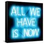 Neon All We Have Is Now AB-Hailey Carr-Framed Stretched Canvas