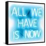 Neon All We Have Is Now AW-Hailey Carr-Framed Stretched Canvas