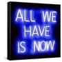 Neon All We Have Is Now BB-Hailey Carr-Framed Stretched Canvas