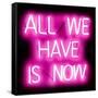 Neon All We Have Is Now PB-Hailey Carr-Framed Stretched Canvas