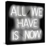 Neon All We Have Is Now WB-Hailey Carr-Stretched Canvas