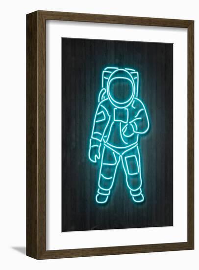 Neon Astronaut-Octavian Mielu-Framed Art Print