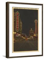 Neon at Night, Portland, Oregon-null-Framed Art Print