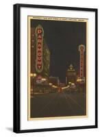 Neon at Night, Portland, Oregon-null-Framed Art Print