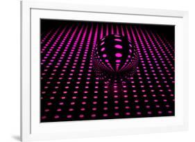 Neon Ball in Pink-Heidi Westum-Framed Photographic Print