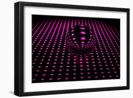 Neon Ball in Pink-Heidi Westum-Framed Photographic Print