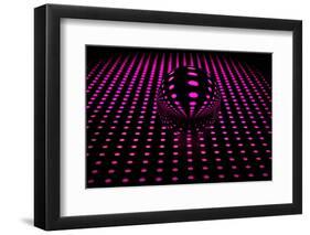 Neon Ball in Pink-Heidi Westum-Framed Photographic Print