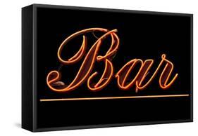 Neon Bar Sign-Mr Doomits-Framed Stretched Canvas