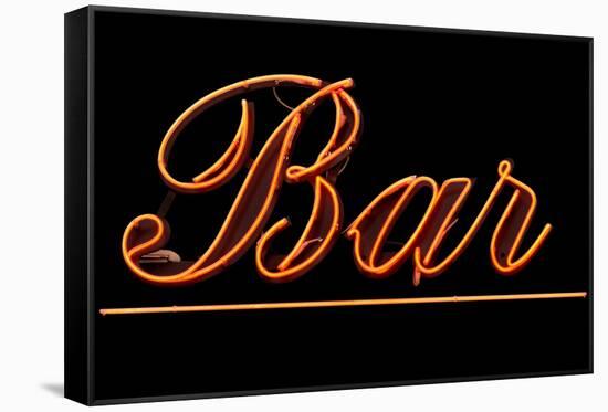 Neon Bar Sign-Mr Doomits-Framed Stretched Canvas