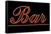 Neon Bar Sign-Mr Doomits-Framed Stretched Canvas