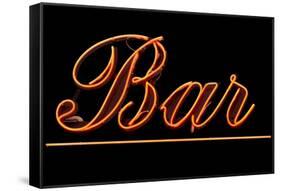 Neon Bar Sign-Mr Doomits-Framed Stretched Canvas